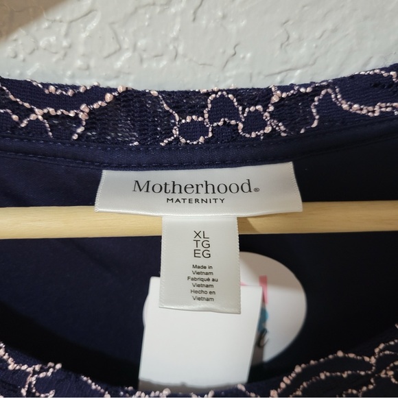 Motherhood Maternity Lace Gender Reveal Dress - Picture 4 of 11